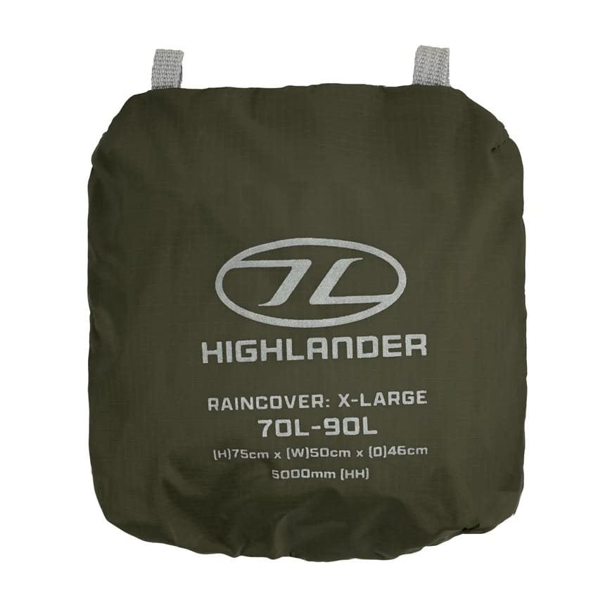 Funda impermeable negra para mochila 70-90 L