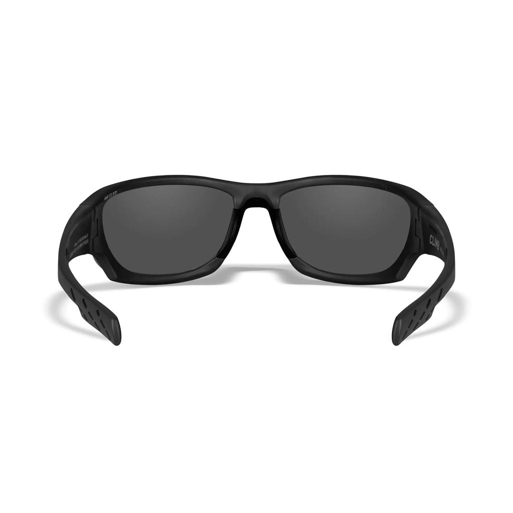 Gafas de tiro WX CLIMB con montura negra y lentes ahumadas