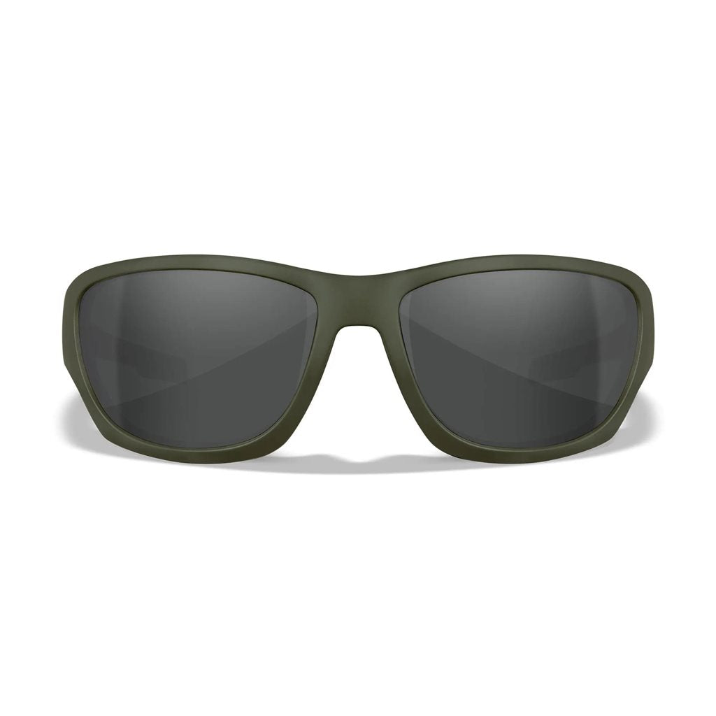 Gafas de tiro WX CLIMB con marco verde y lentes ahumadas