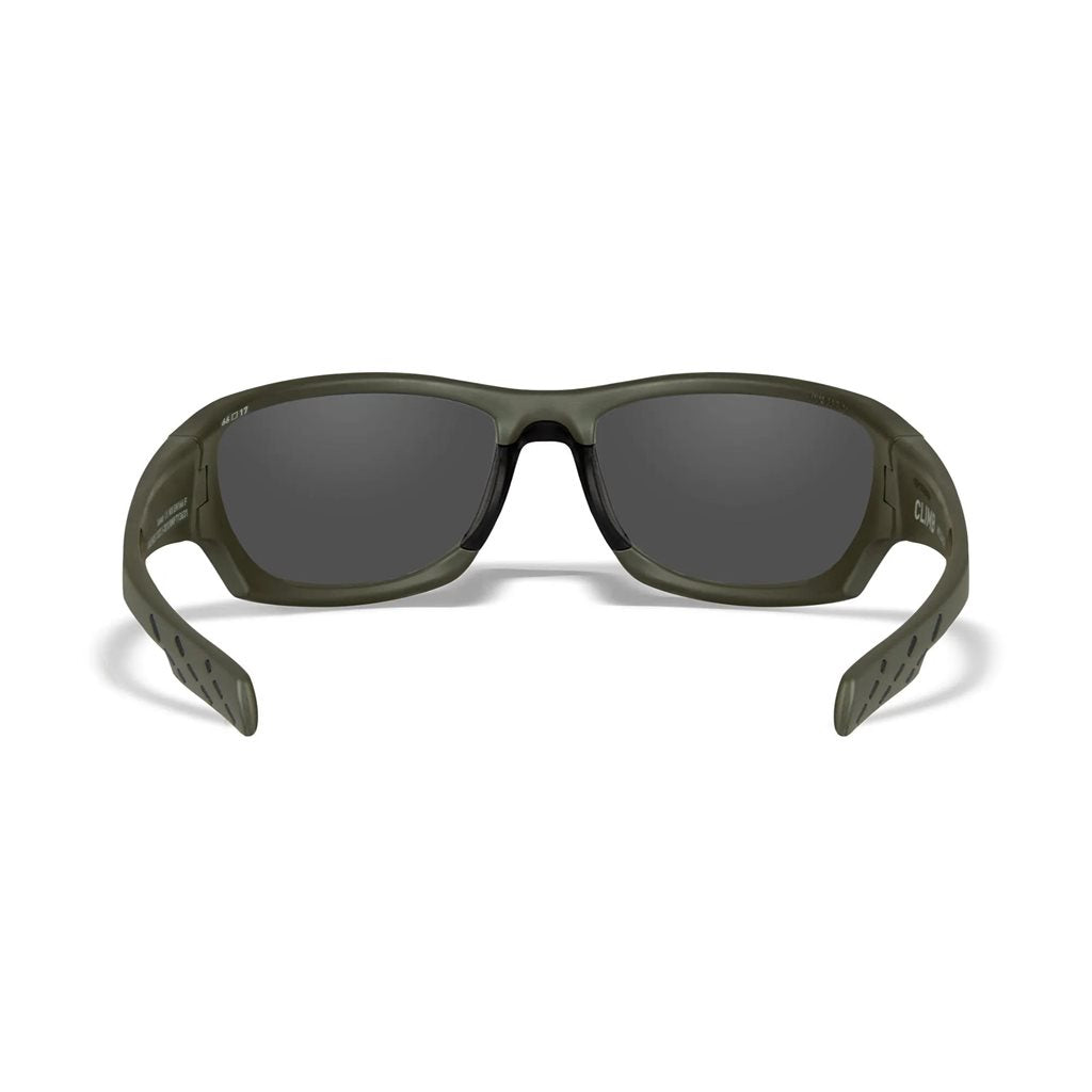 Gafas de tiro WX CLIMB con marco verde y lentes ahumadas