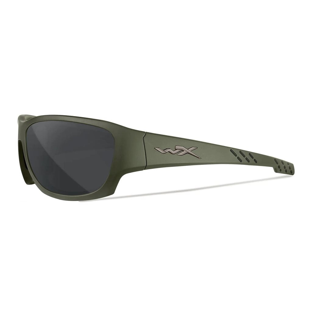 Gafas de tiro WX CLIMB con marco verde y lentes ahumadas