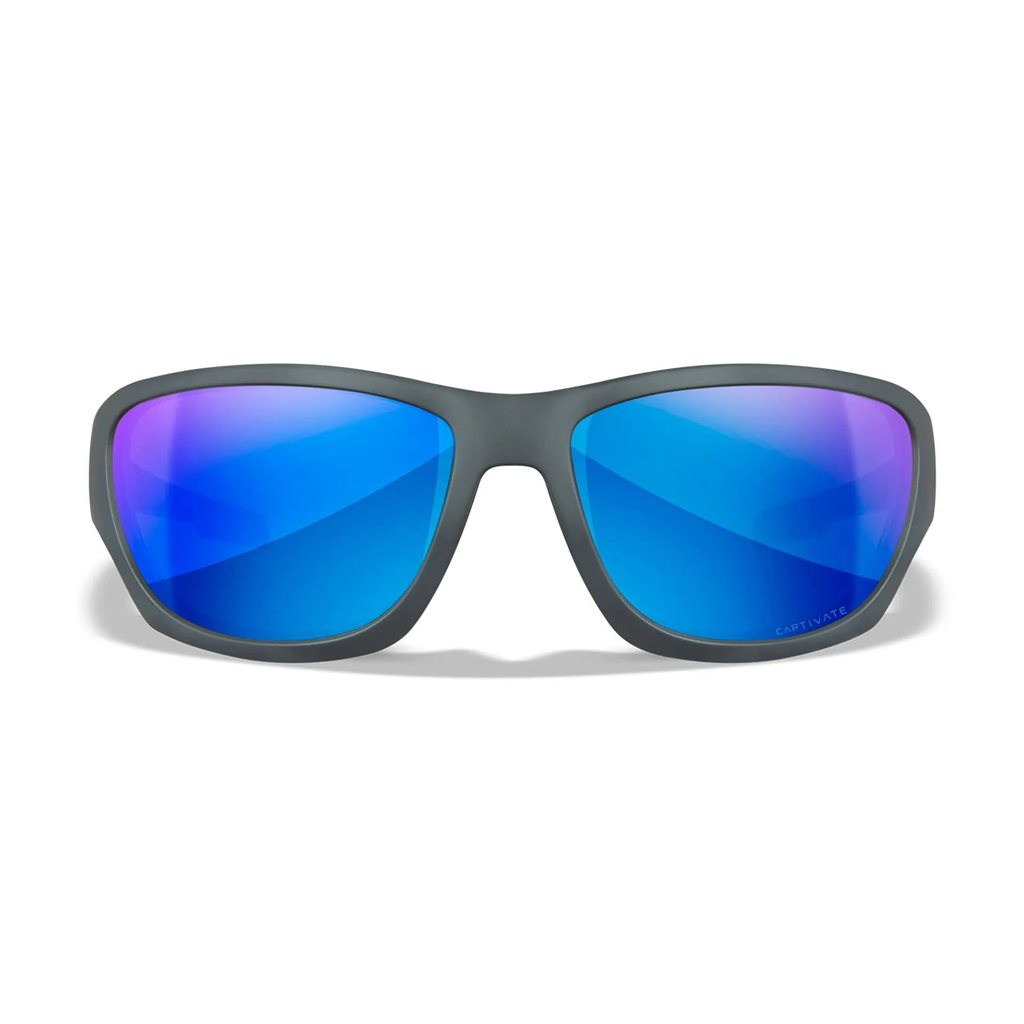 Gafas de tiro WX CLIMB CAPTIVATE marco gris lentes polarizadas azules