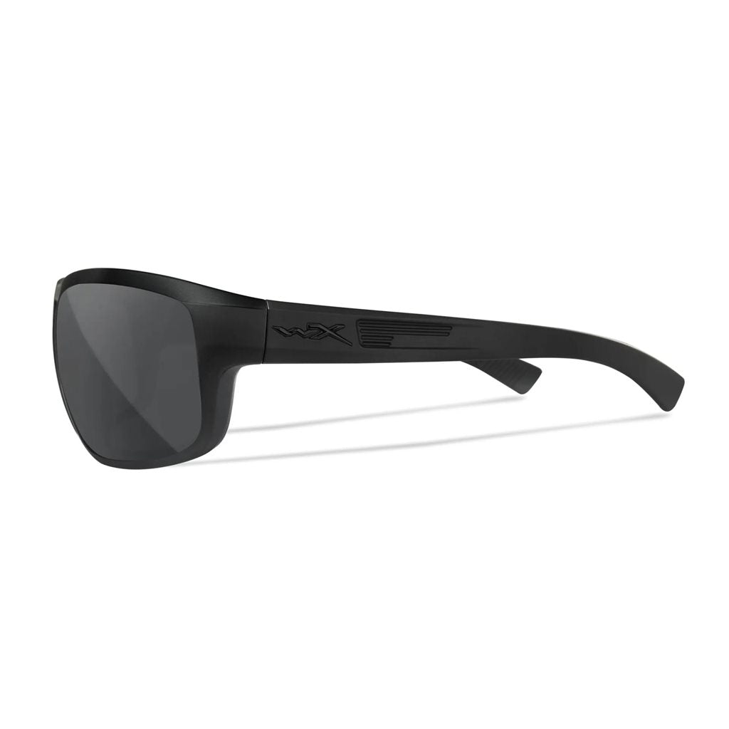 Gafas de tiro WX CONTEND con marco negro y lentes ahumadas