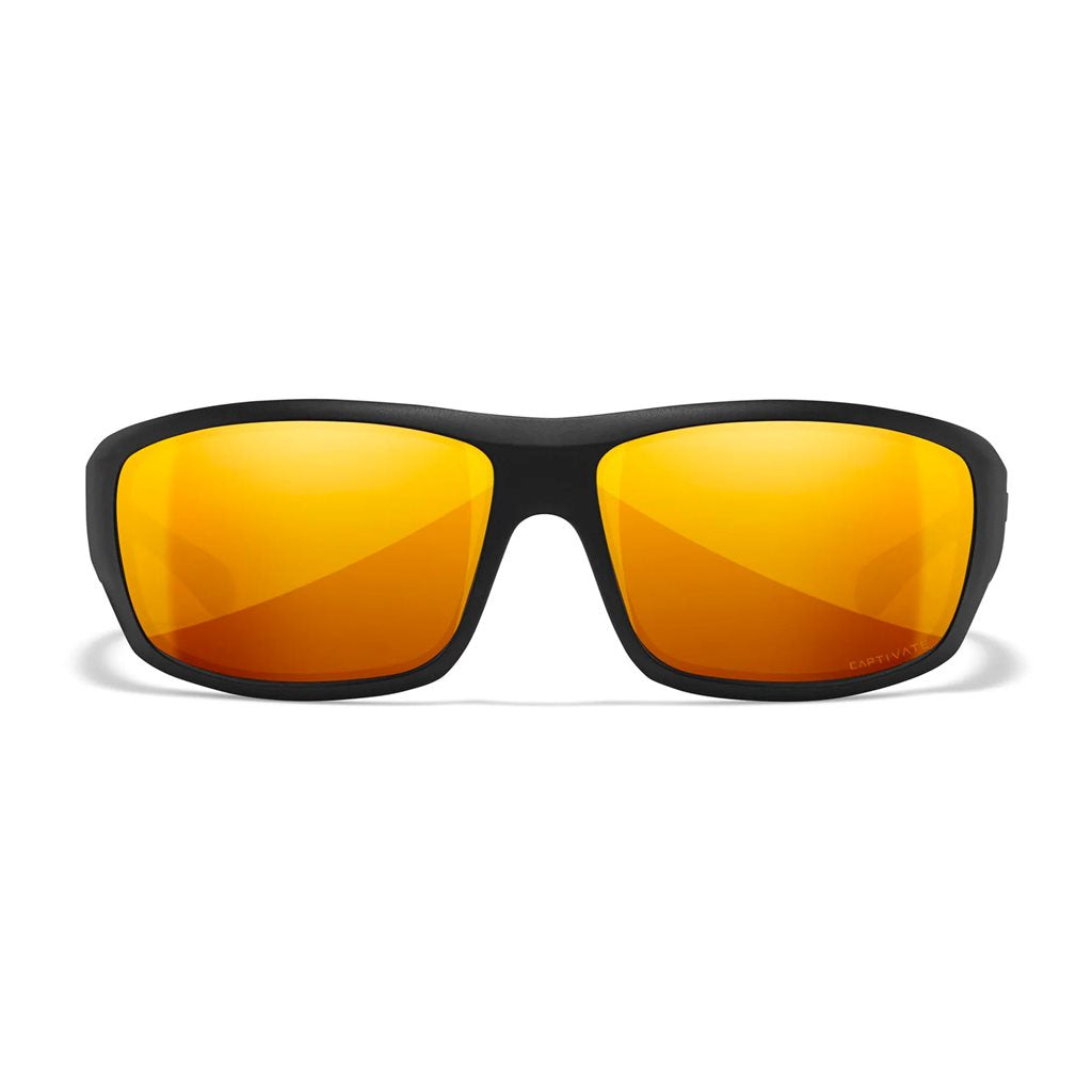 Gafas WX OMEGA CAPTIVATE marco negro lentes polarizadas bronce