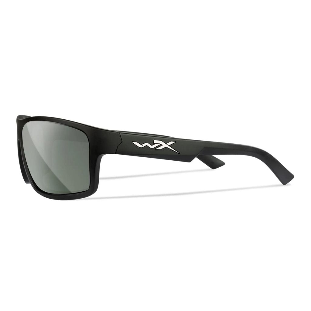Gafas de tiro WX PEAK montura negra lentes Silver Flash