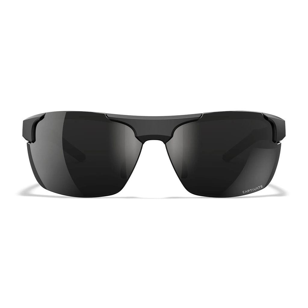 Gafas de tiro WX PRIME CAPTIVATE™ con marco negro y lentes polarizadas