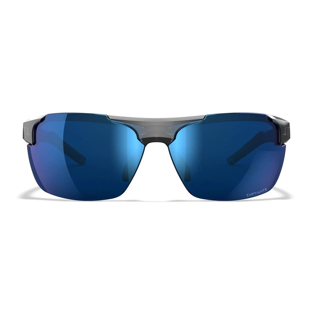 Gafas WX PRIME CAPTIVATE montura gris lentes polarizadas azules
