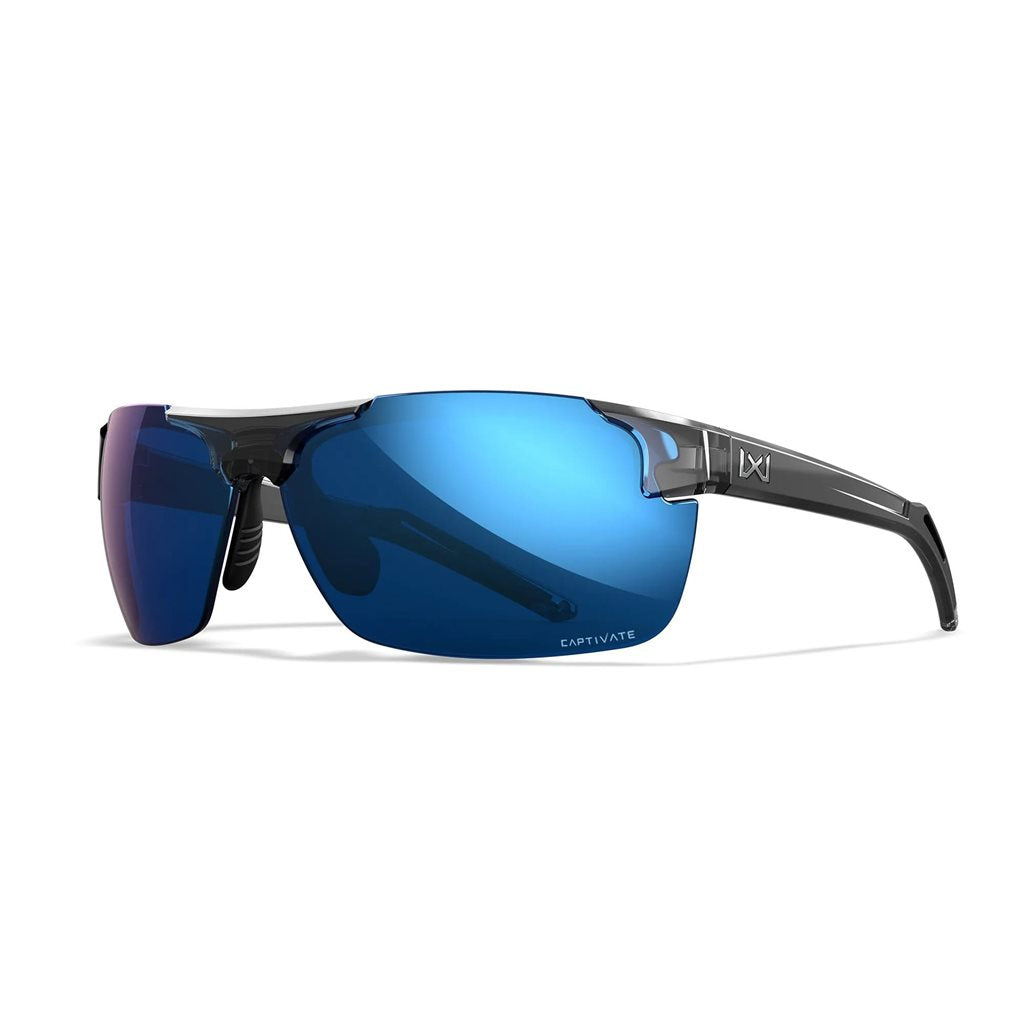 Gafas WX PRIME CAPTIVATE montura gris lentes polarizadas azules