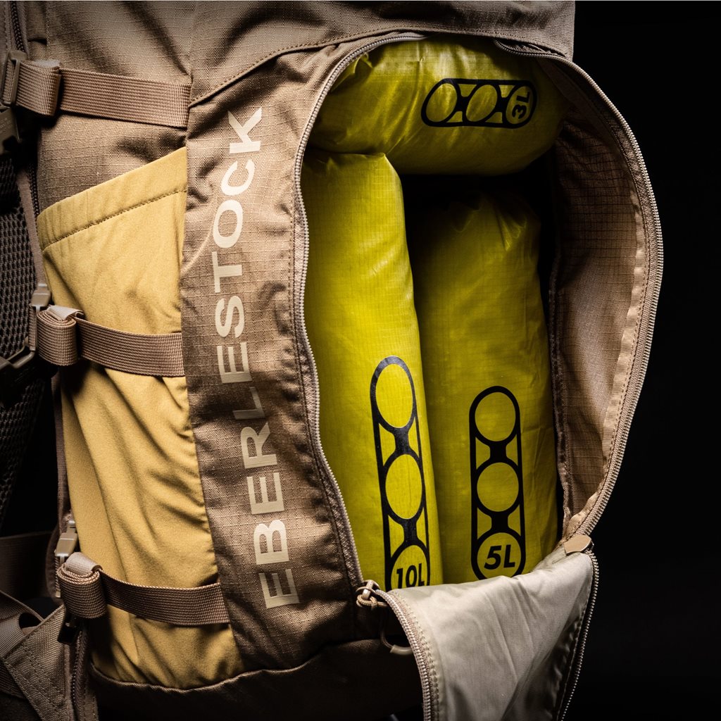 Vak CIRRUS Ultralight 20L Lichen de Eberlestock: bolsa ultraligera, resistente e impermeable con cierre roll-top