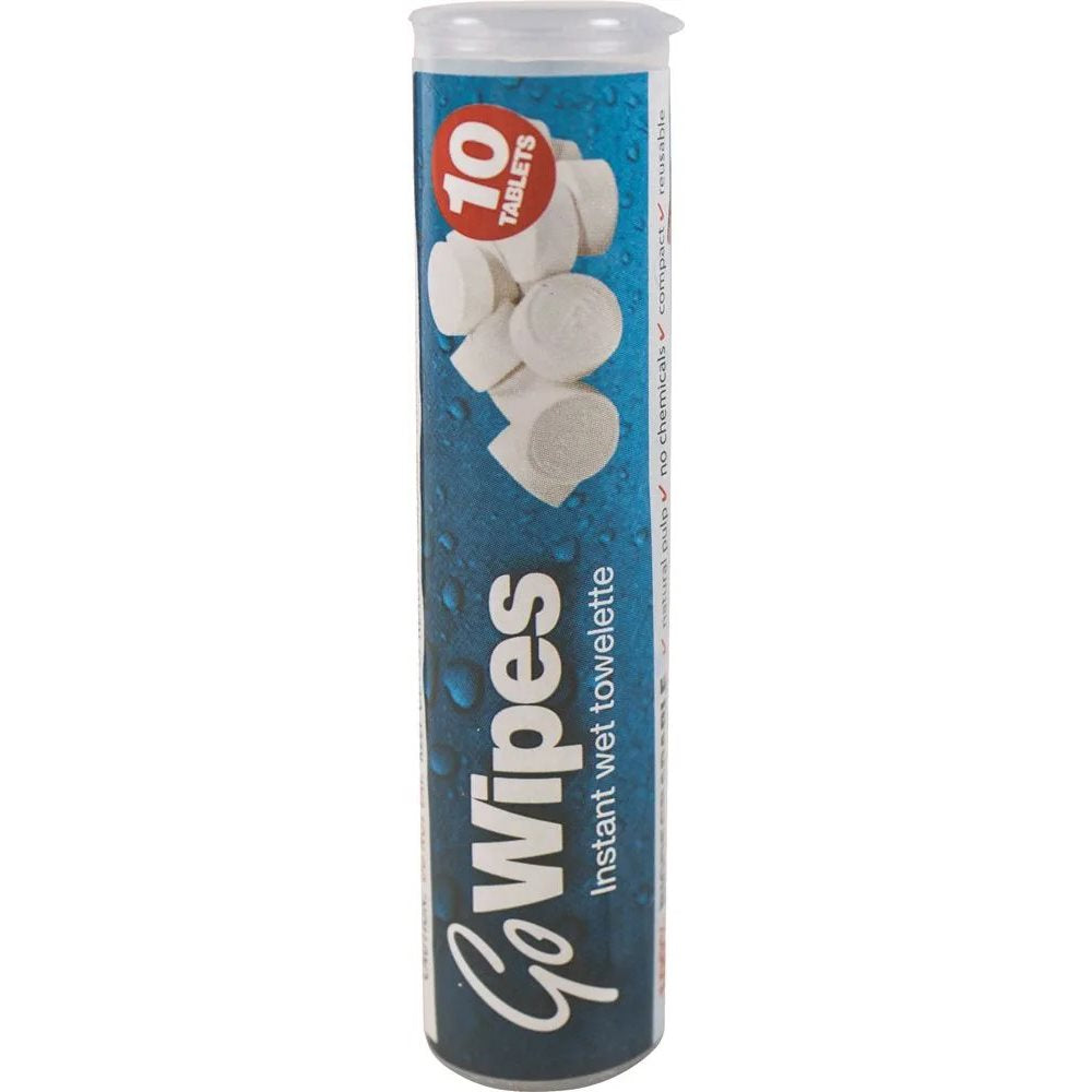 Tubo con 10 toallitas COIN instantáneas de material biodegradable