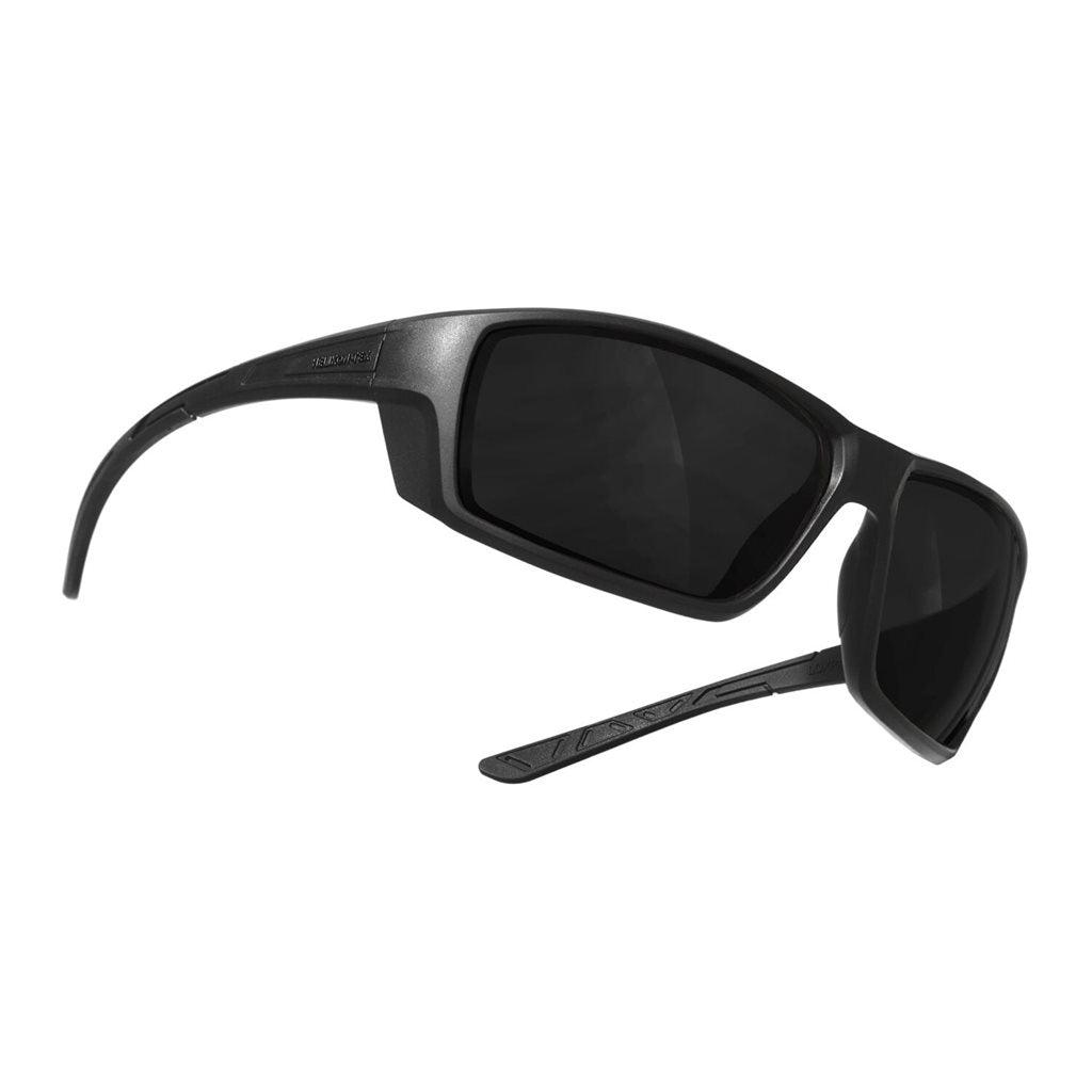Gafas de tiro LOXRAY con marco negro y lentes ahumadas