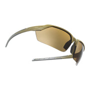 Gafas de tiro TRINRAY con montura marrón y cristales, diseño ligero para trabajo y campo de tiro