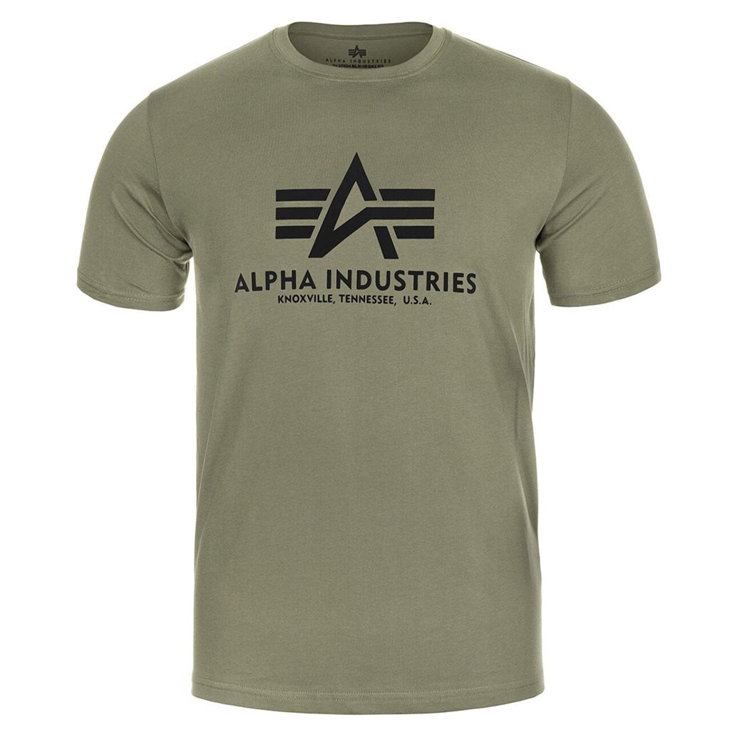 Camiseta Alpha Industries Big Logo OLIVE vista frontal