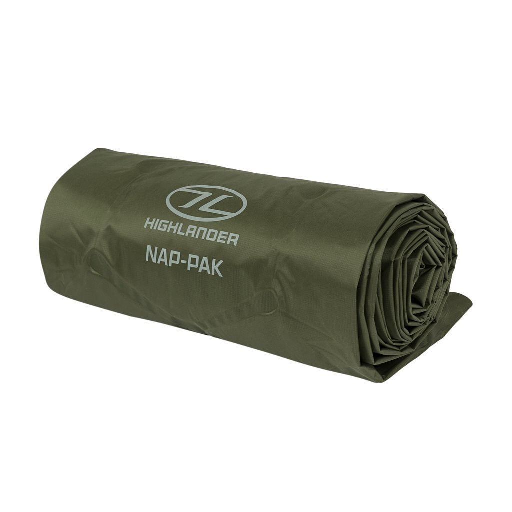 Esterilla inflable NAP-PAK verde HIGHLANDER