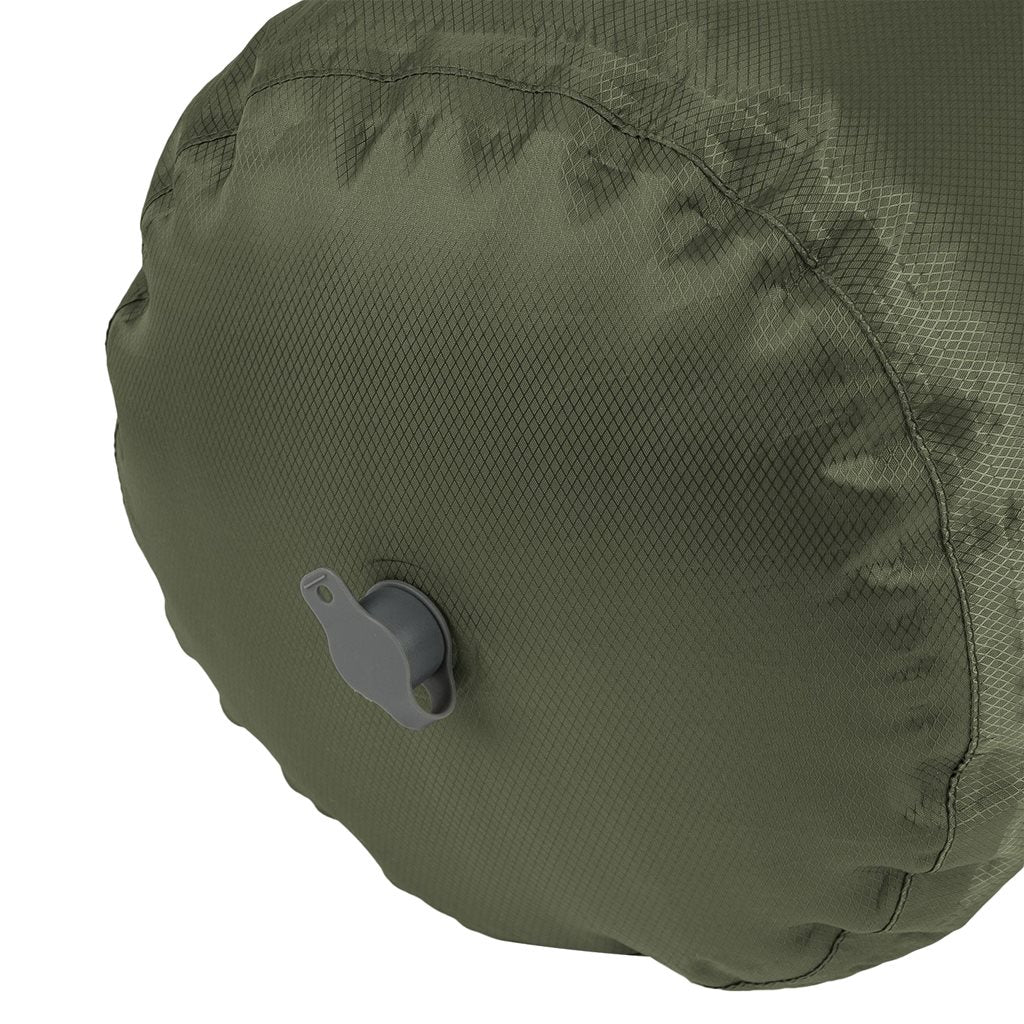 Bolsa inflable verde para colchonetas Puff Sack