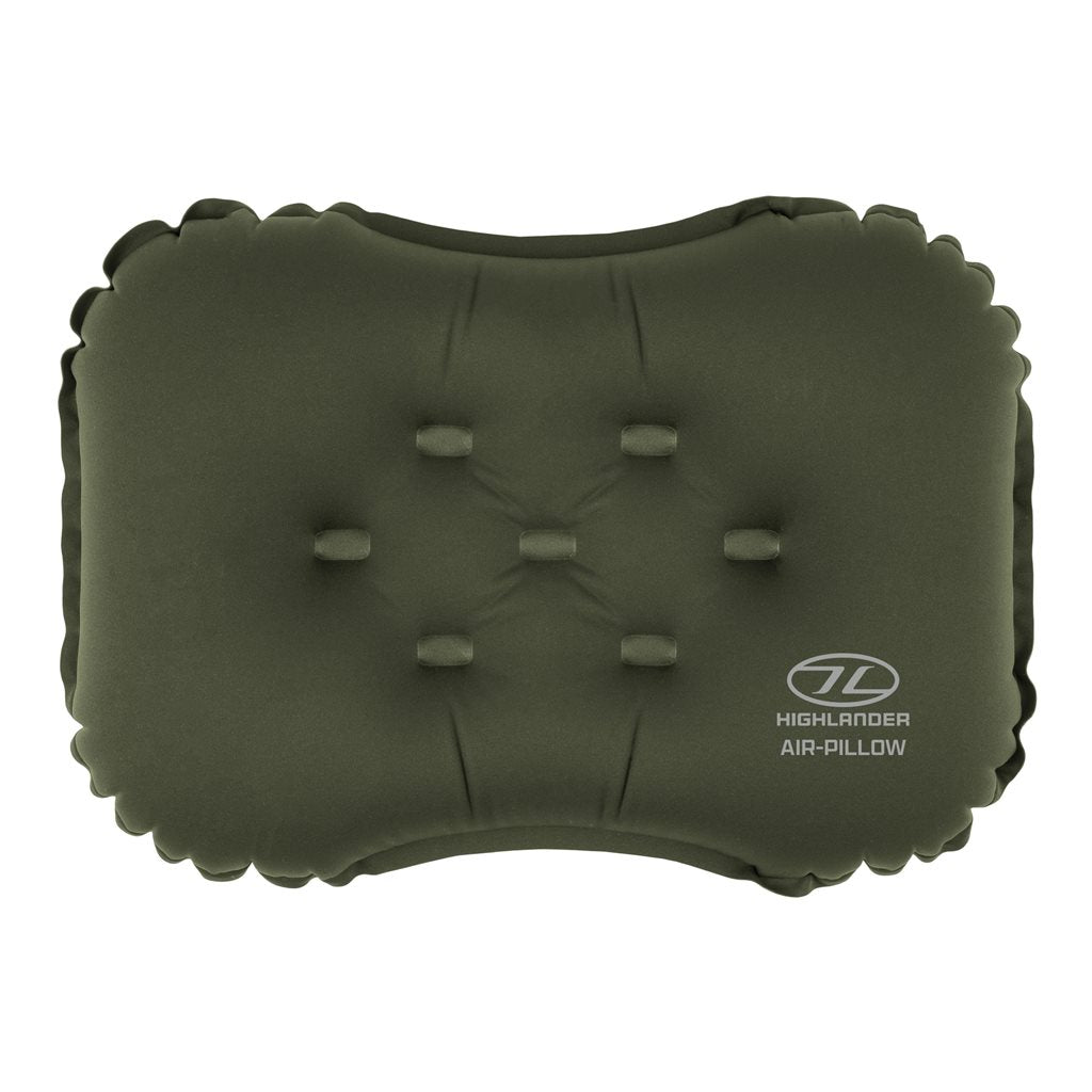 Almohada hinchable NAP PAK verde - 42×28×11 cm