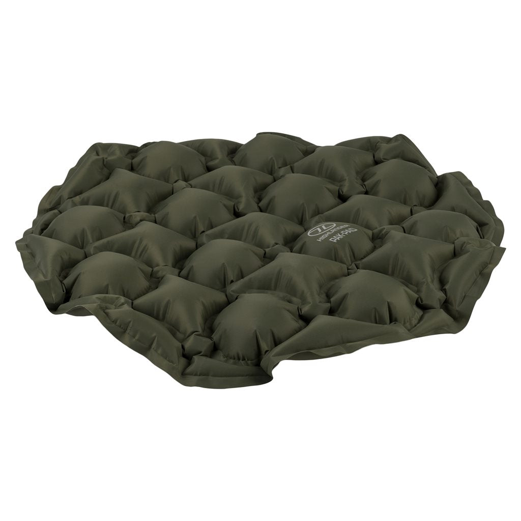 Almohadilla inflable NAP PAK verde 44x44x5 cm con bolsa de transporte