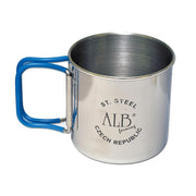Taza de acero inoxidable ALB para camping, vista del producto