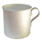 Taza de aluminio 0,4 l con superficie teñida