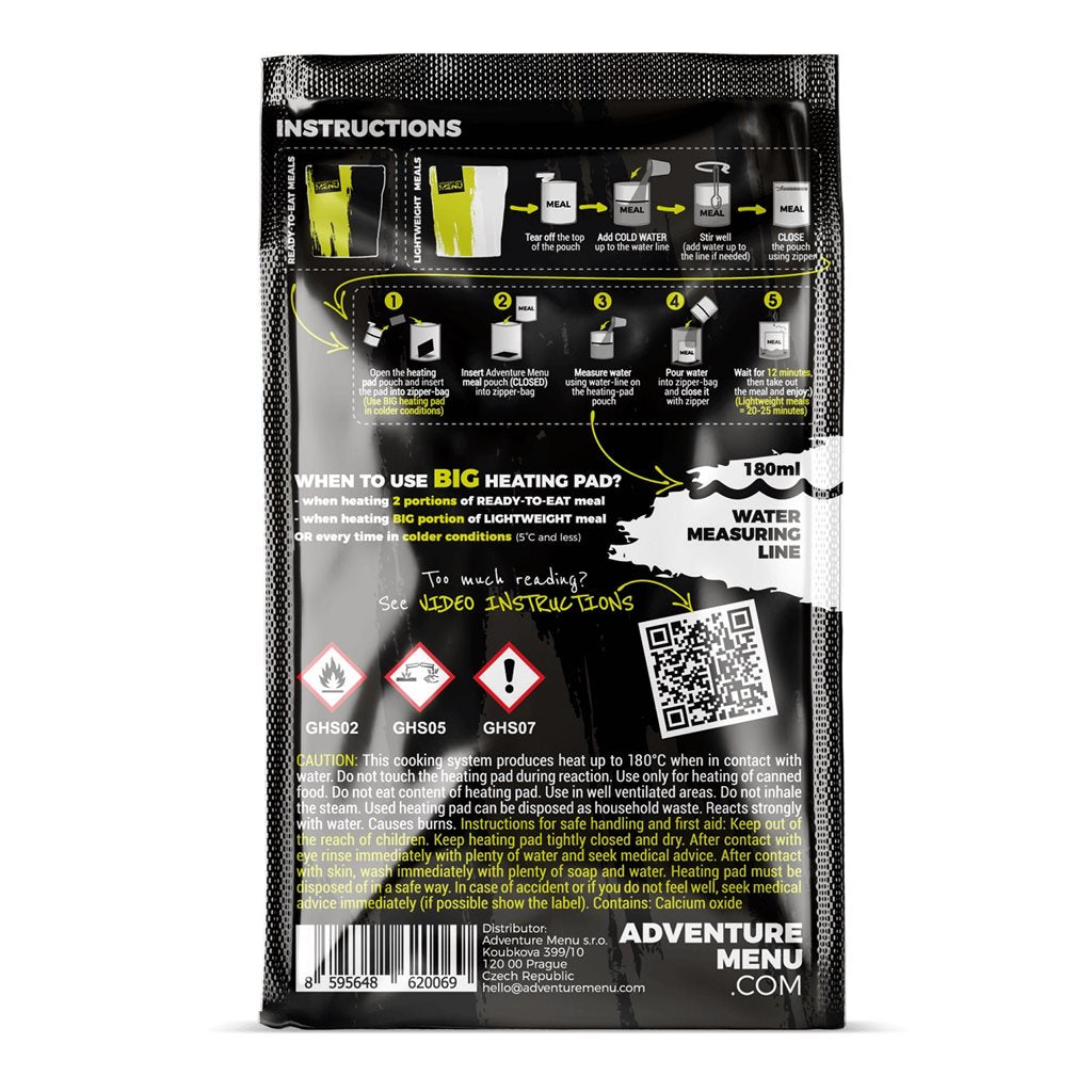 Cápsula auto-calentable SAMOOHŘEV 60 g para comidas AdventureMenu