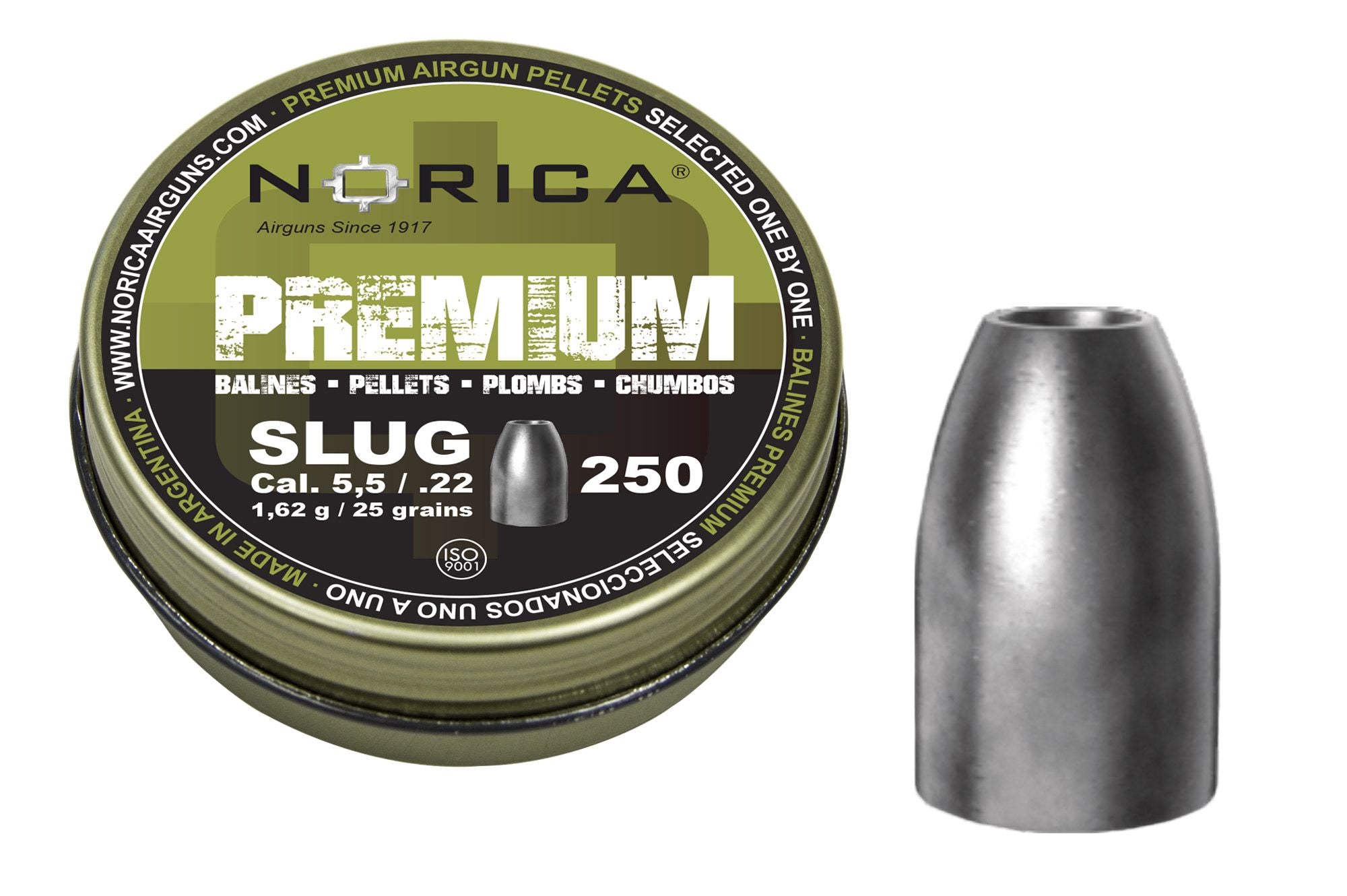 Balines Norica Premium Slug 9 mm 100 unidades