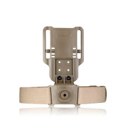 Soporte de cinturón rebajado para fundas AMOMAX FLAT Dark Earth, vista del accesorio en color Flat Dark Earth