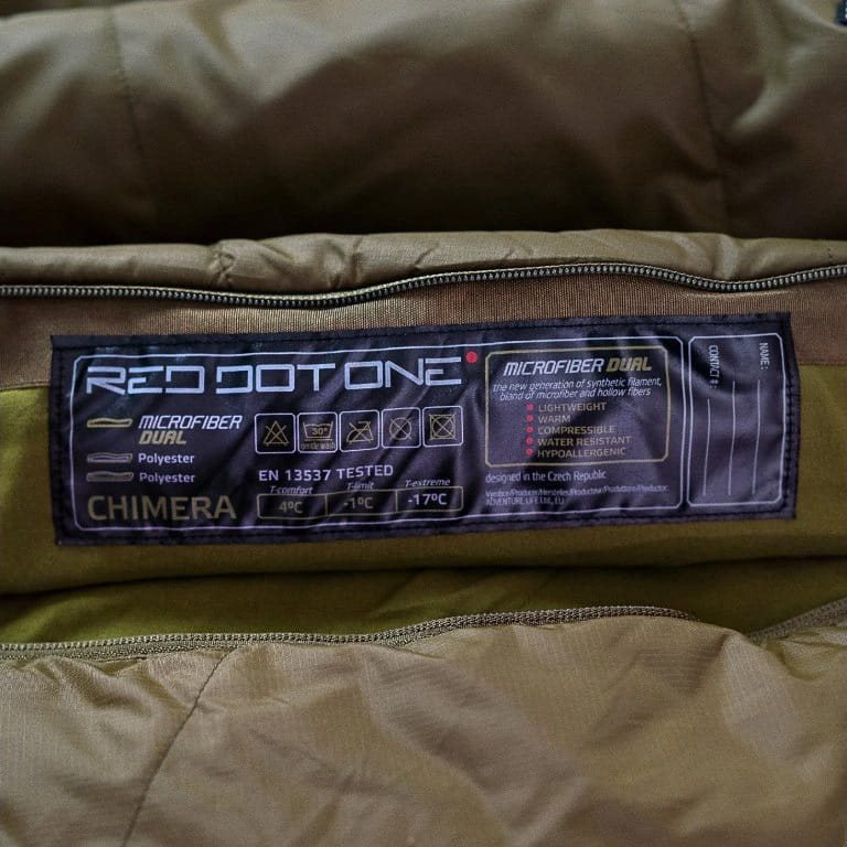 Saco de dormir RDO CHIMERA RX con cremallera lateral