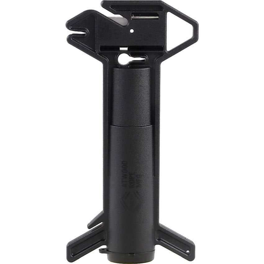 Dispensador con cortador y cuerda de 30 m negro, con centro hueco para encendedor