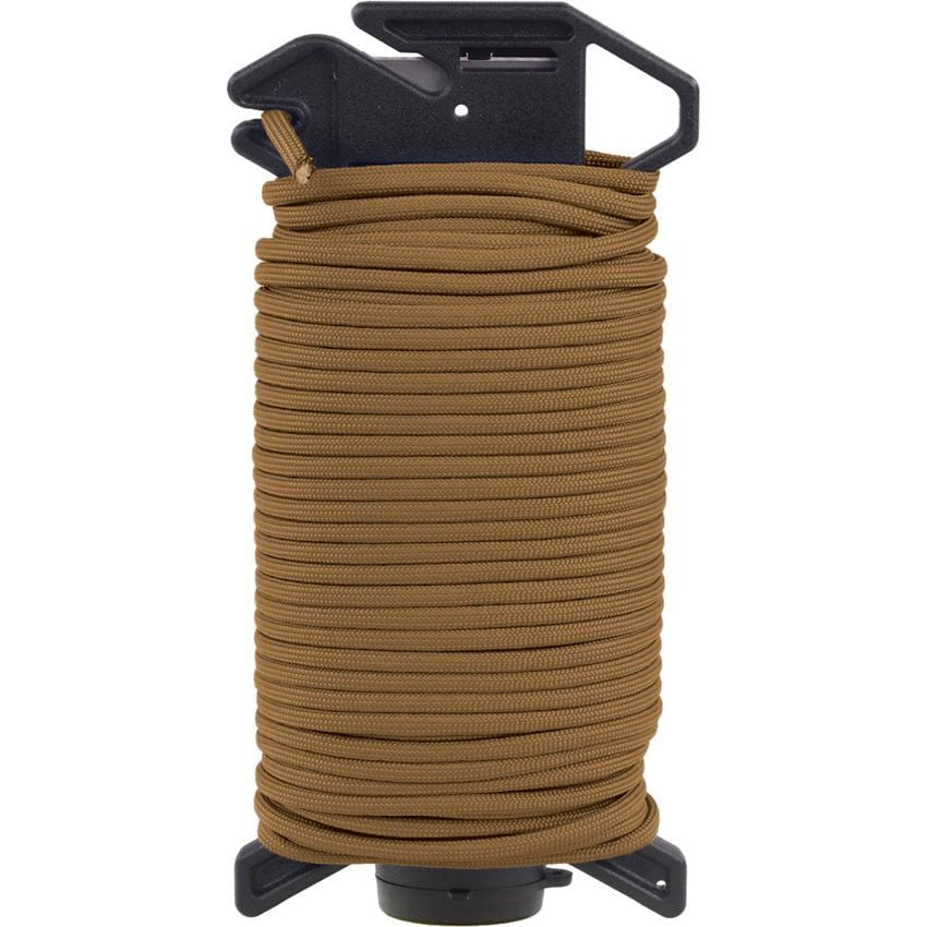 Dispensador con cortador y cuerda de 30 m, color negro
