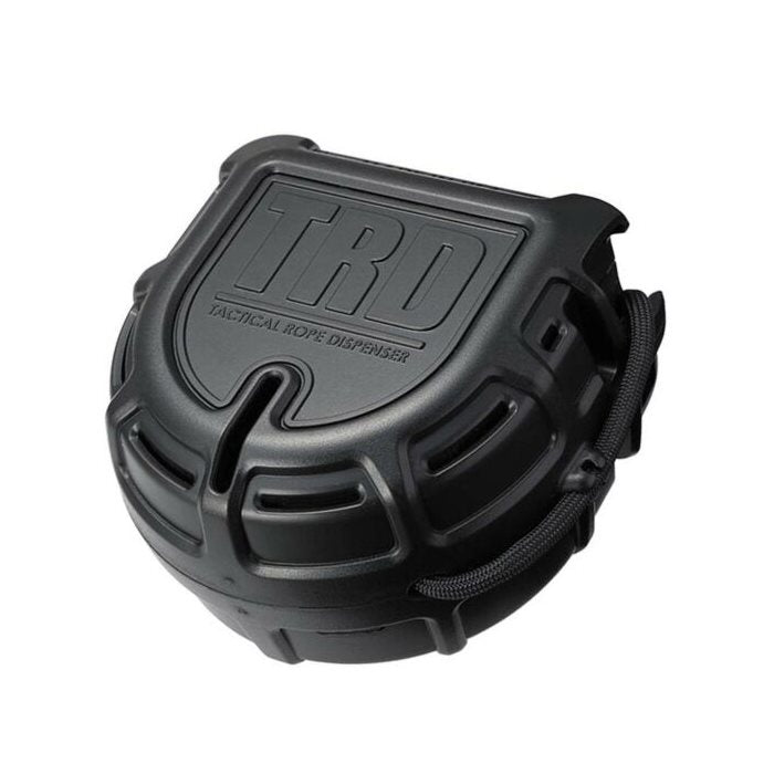 Dispensador con cuerda de 15 m negro, incluye cortador y clip para cinturón