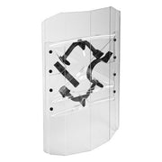 Escudo antiimpacto universal policarbonato 3 mm 570 x 1000 mm agarre mano libre 4,25 kg