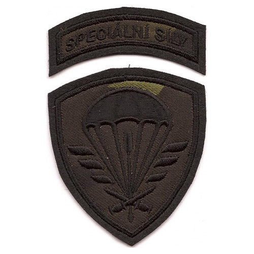 Parche SPECIÁLNÍ SÍLY vz.95 camuflaje, 2 piezas, 7x8 y 7x2,5 cm