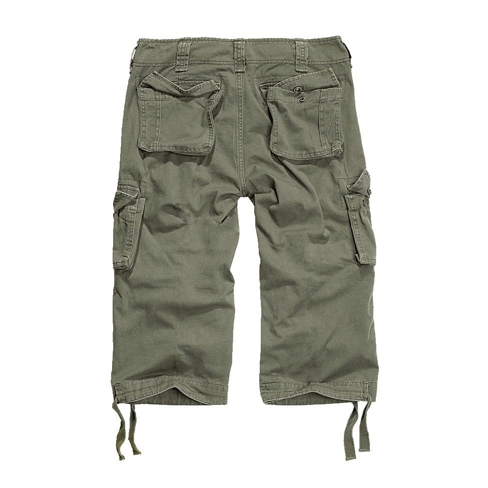 Pantalones 3/4 Urban Legend verdes, algodón ligero, cierre cremallera y botón, seis bolsillos