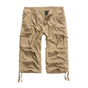 Pantalones 3/4 URBAN EGEND khaki en algodón ligero con seis bolsillos