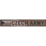 Parche textil bordado CZECH ARMY con bandera vz.95 DESERT, velcro, 140 x 25 mm
