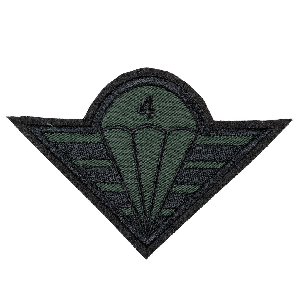 Parche textil bordado 4.ª Brigada de Despliegue Rápido verde 8,5x13 cm