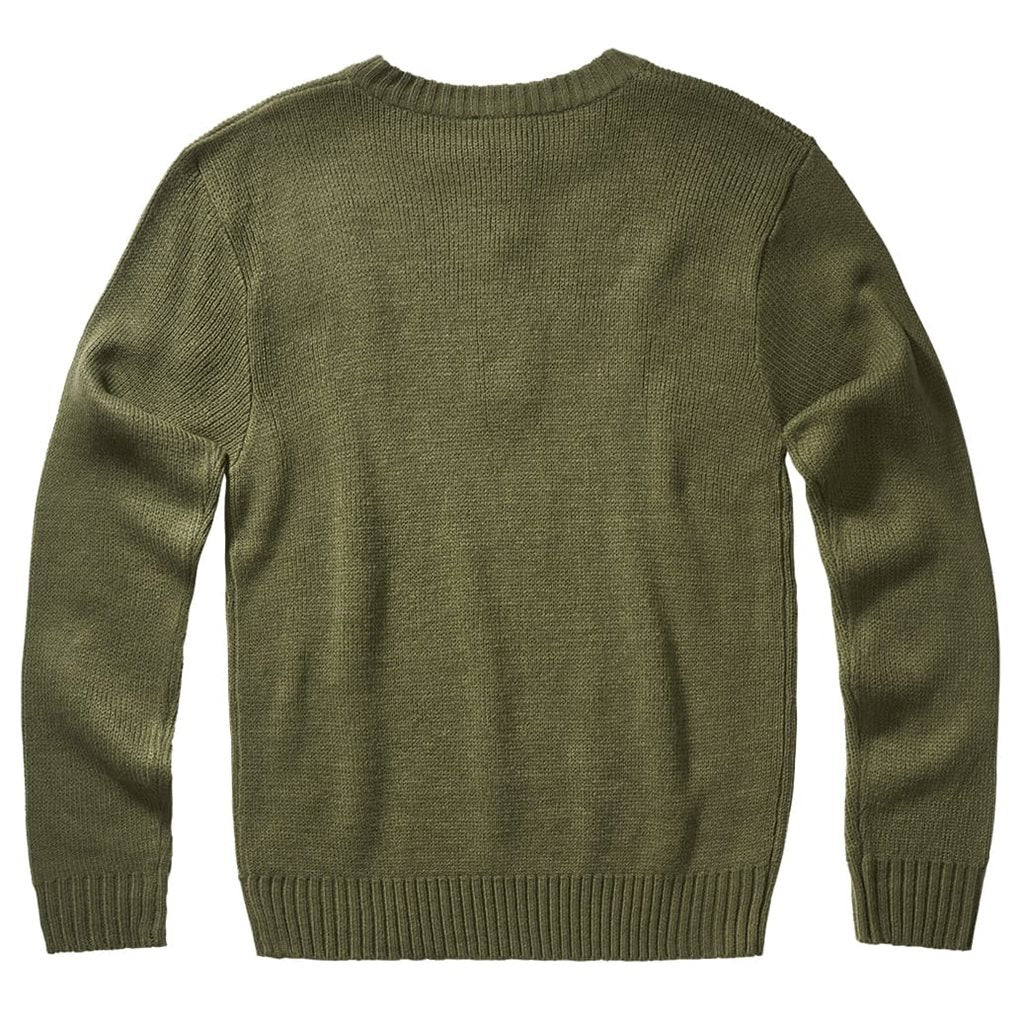 Jersey pullover Armee verde con cremallera 3/4 y puños elásticos