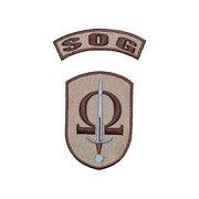 Nášivka SOG DESERT - parche emblema de la Special Operations Group (Vojenská policie)