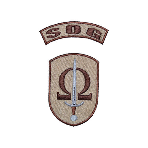 Nášivka SOG DESERT - parche emblema de la Special Operations Group (Vojenská policie)