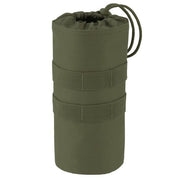 Funda para botella 0,5-1 l MOLLE verde en poliéster 600D, compatible con MOLLE/PALS y fijación al cinturón