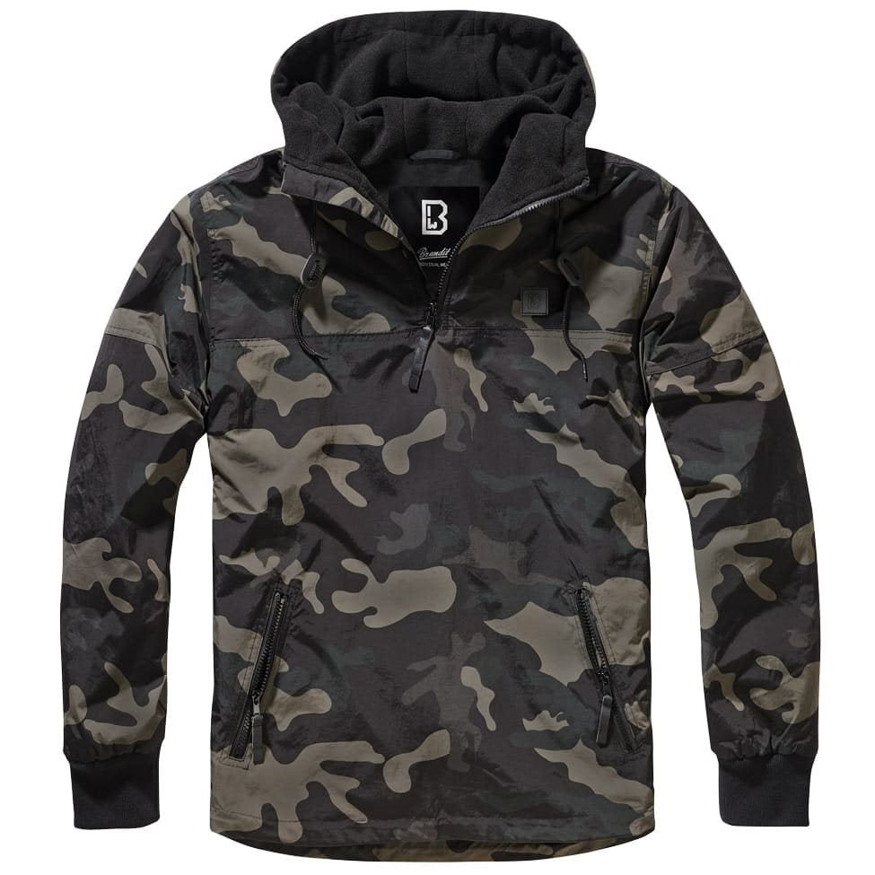 Chaqueta cortavientos LUKE acolchada con forro polar, exterior de poliéster resistente al viento