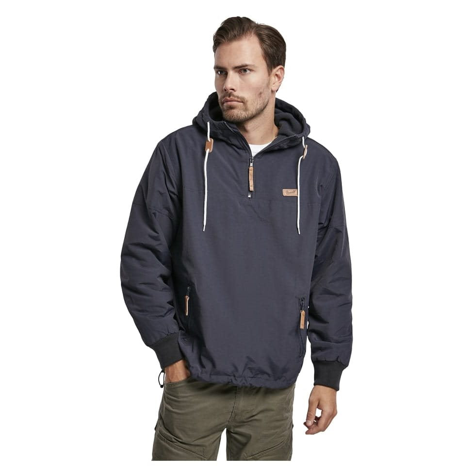 Cazadora windbreaker LUKE Navy en poliéster con forro polar, color azul marino