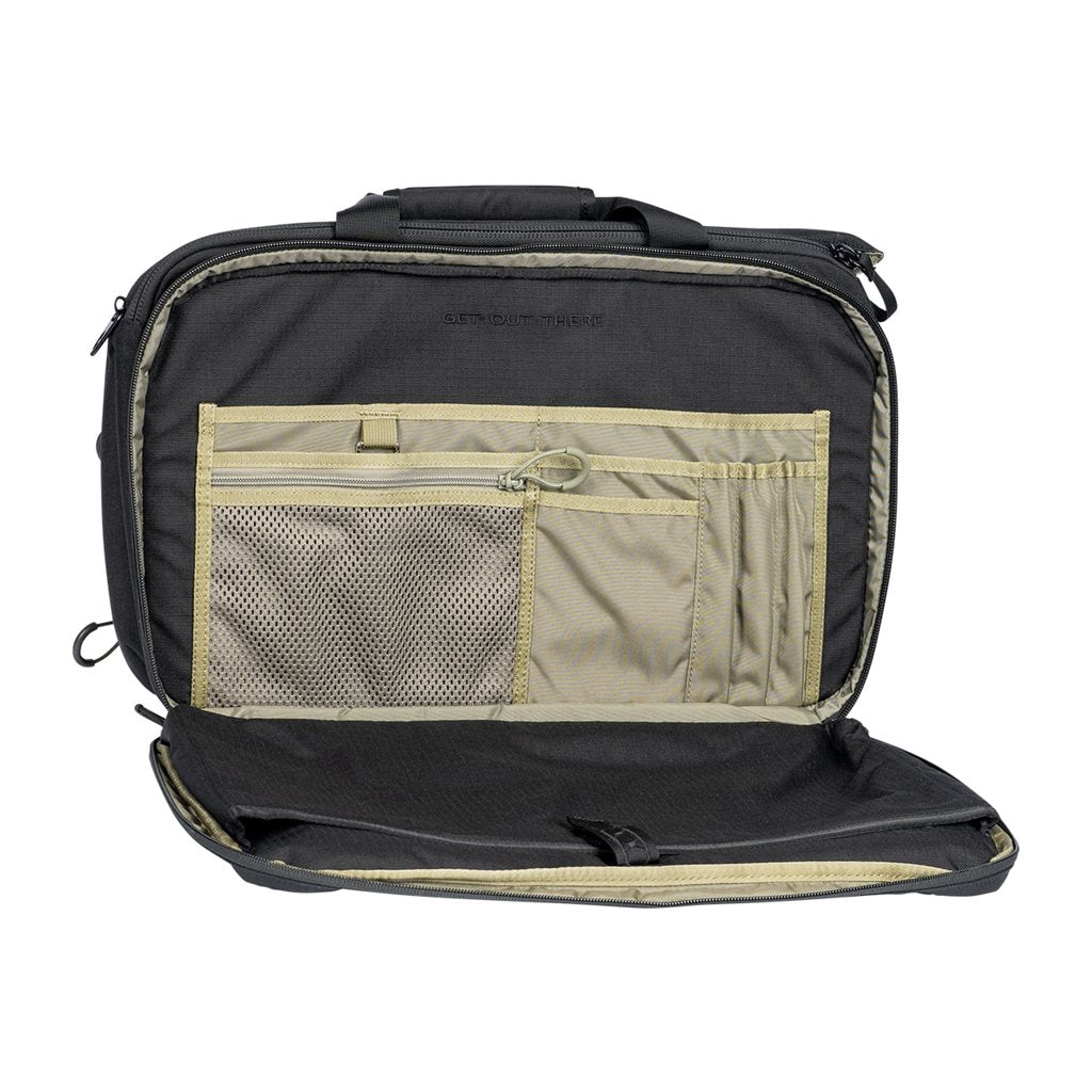 Bolso bandolera EXECUTIVE BRIEF gris 17 L nylon rip-stop con bolsillo oculto para arma corta