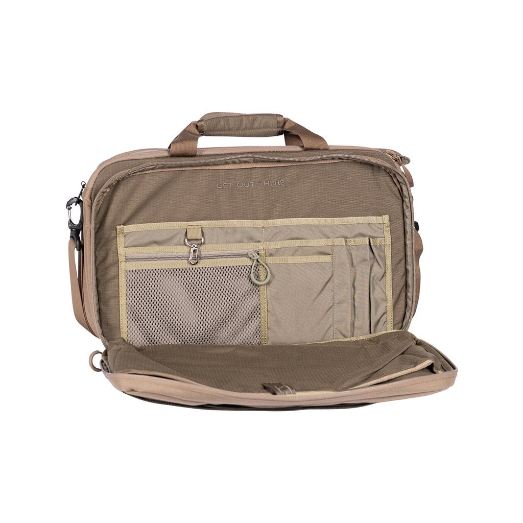 Bolso bandolera EXECUTIVE BRIEF gris 17 L nylon rip-stop con bolsillo oculto para arma corta