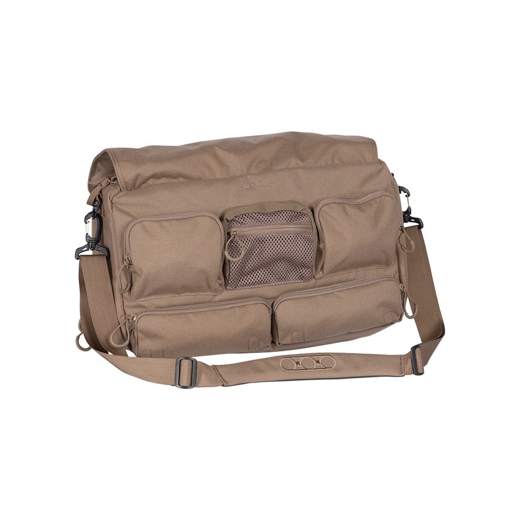 Bolso bandolera EXECUTIVE BRIEF gris 17 L nylon rip-stop con bolsillo oculto para arma corta