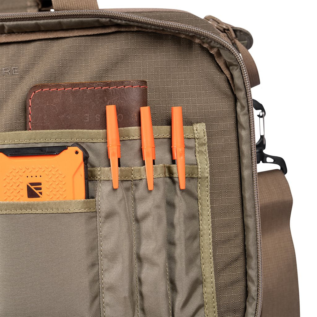 Bolso bandolera EXECUTIVE BRIEF gris 17 L nylon rip-stop con bolsillo oculto para arma corta