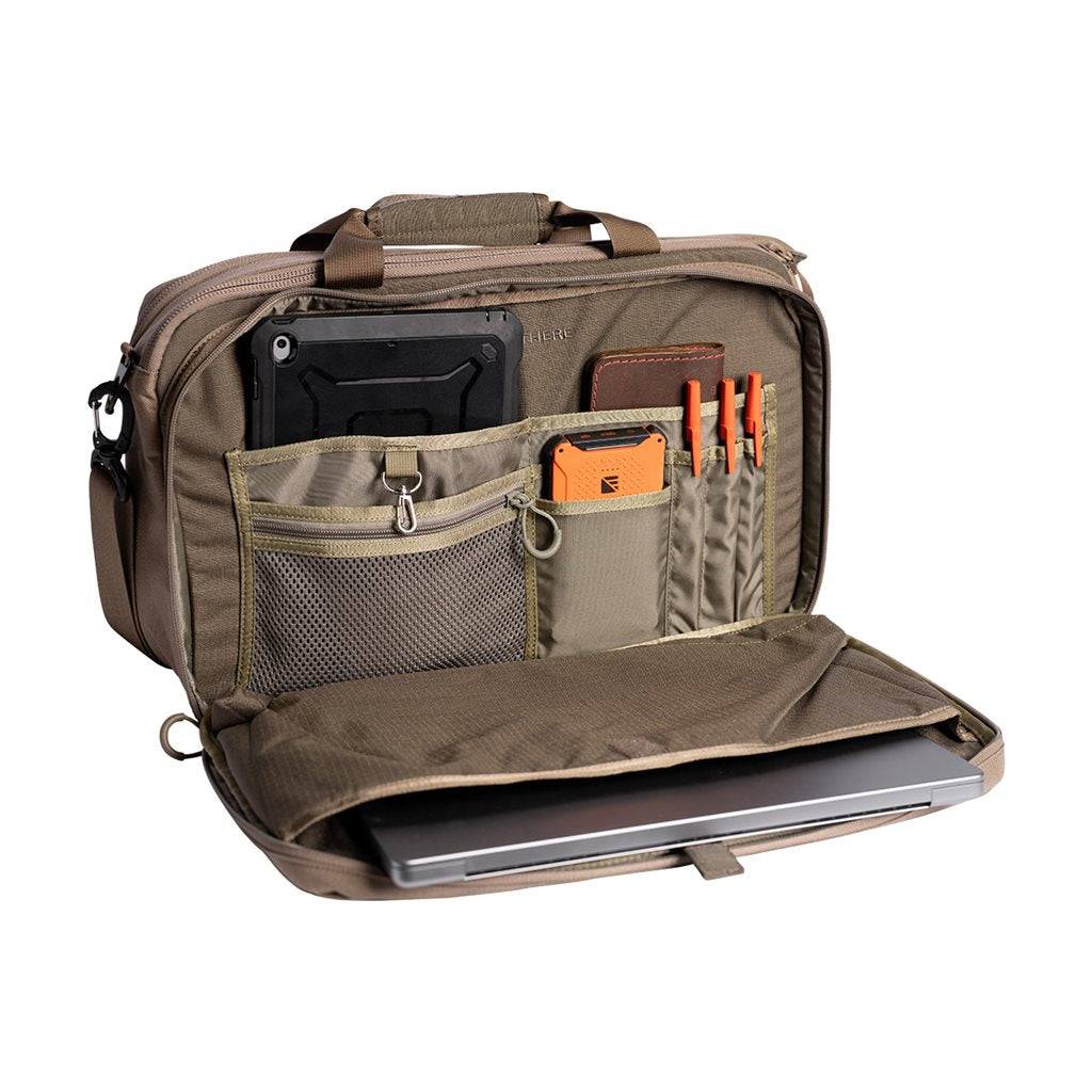 Bolso bandolera EXECUTIVE BRIEF gris 17 L nylon rip-stop con bolsillo oculto para arma corta