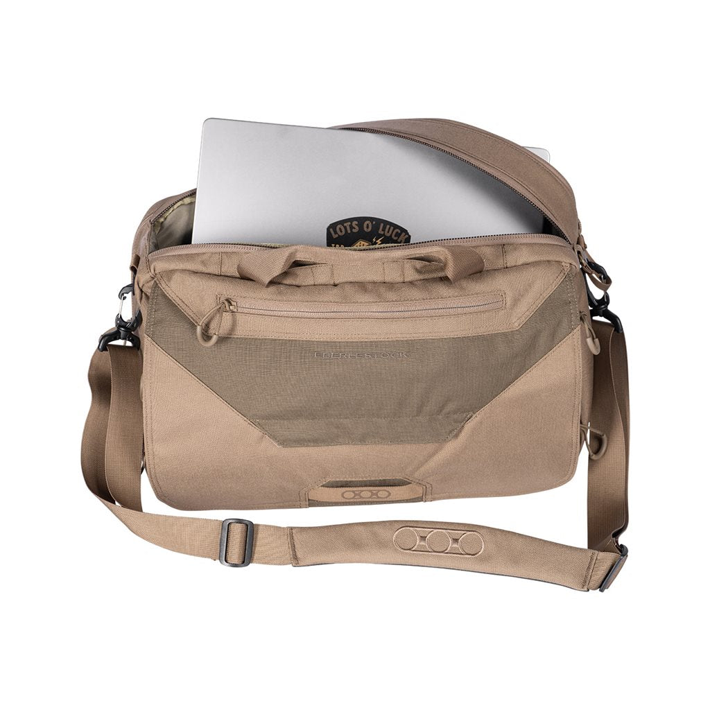 Bolso bandolera EXECUTIVE BRIEF gris 17 L nylon rip-stop con bolsillo oculto para arma corta