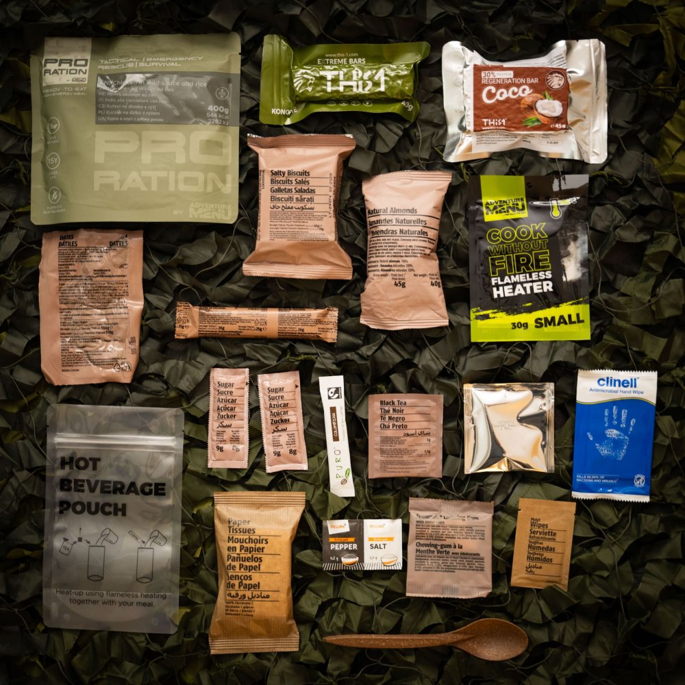 Ultimate Tactical Ration Half Day Menu III bolsa PRO RATION - Supervivencia Extrema