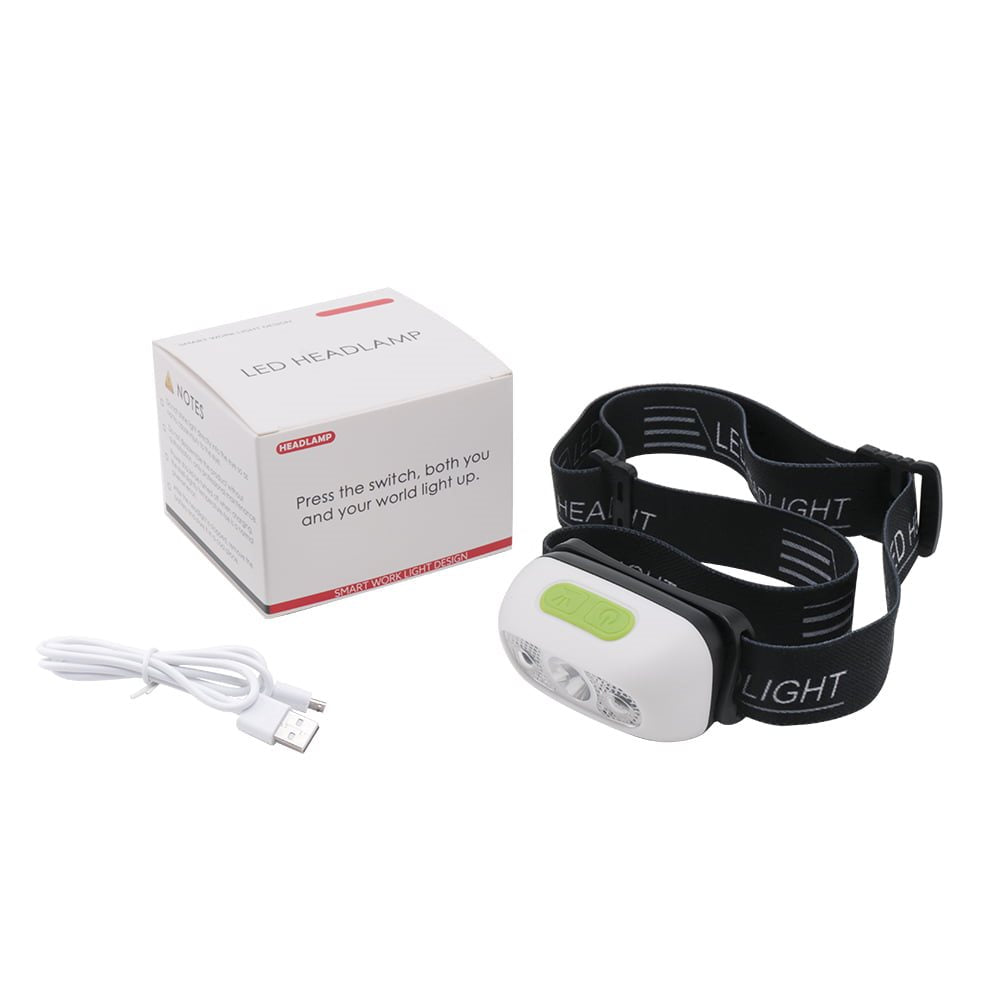 Linterna frontal recargable B6, 120 lúmenes, IPX4